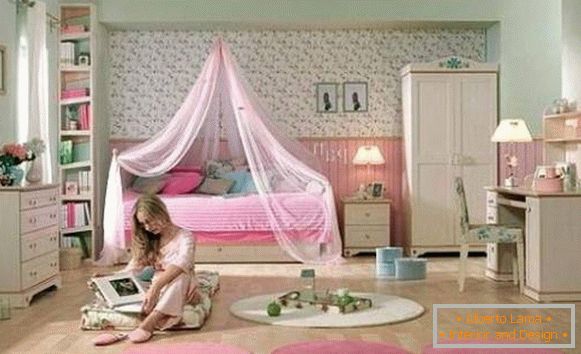 Elegantná a jemná detská izba