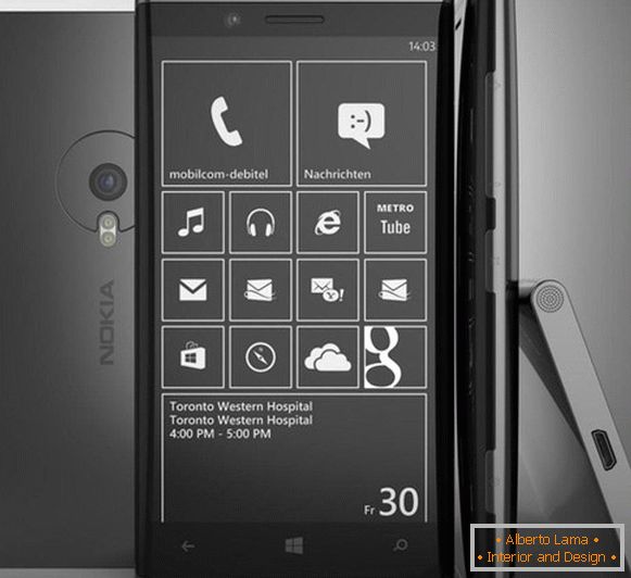 Koncepcia Nokia Lumia 999