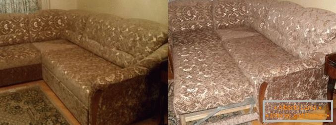 Prestresovanie čalúneného nábytku pred a po, foto 14