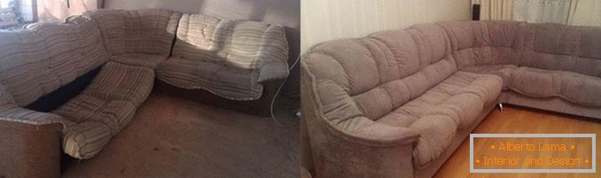 Vyťahovanie čalúneného nábytku pred a po, foto 17