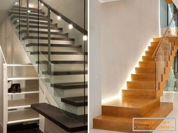 Najlepšie nápady na osvetlenie schodov v súkromnom dome na druhom poschodí