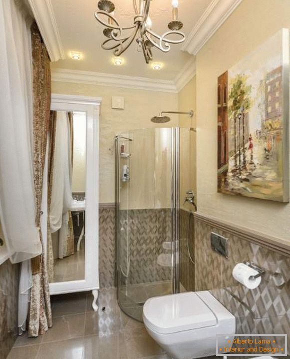 Krásne kúpeľne - fotka kombinovanej kúpeľne v byte