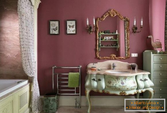 Krásna kúpeľňa - fotografický dizajn v štýle Provence