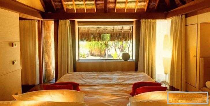 Dizajn spálne v hoteli Brando