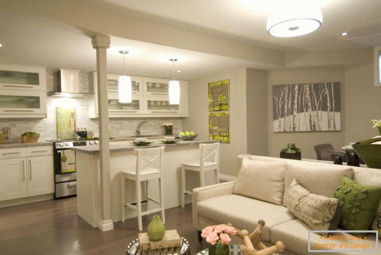 Fotografie-of-obývacie izby, kombinovaným s-kuchyni-zaujímavý dizajn-inside-open-obývacia izba-a-kuchyňa-designs