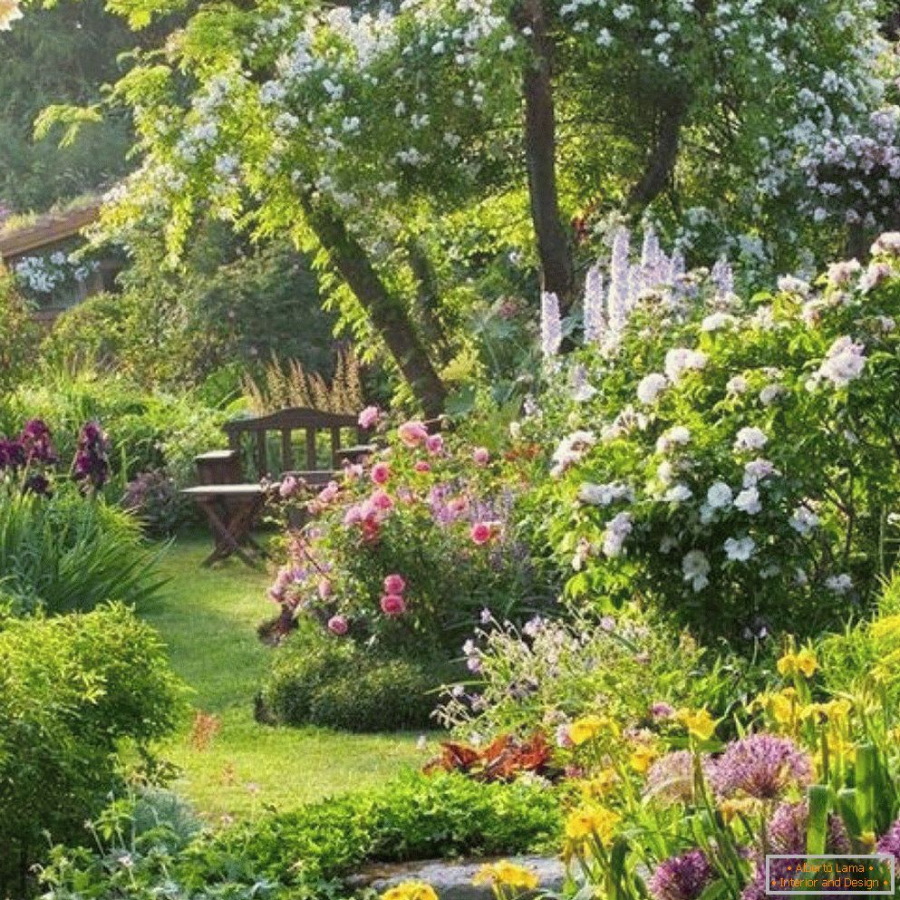 Krásna záhradná záhrada