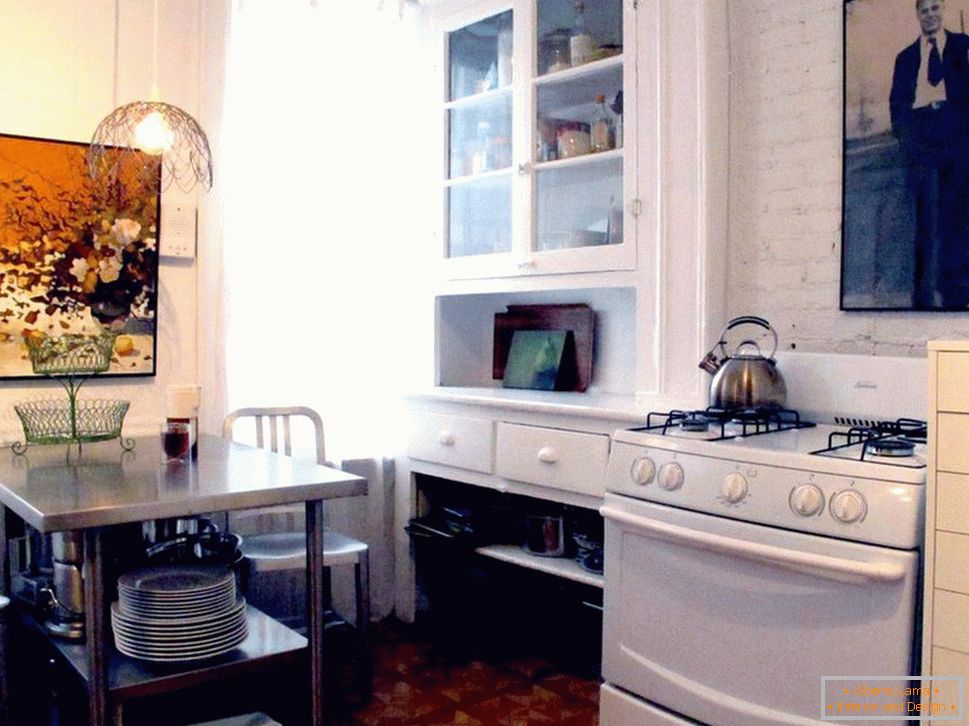 Kuchyňa malých domov na Manhattane