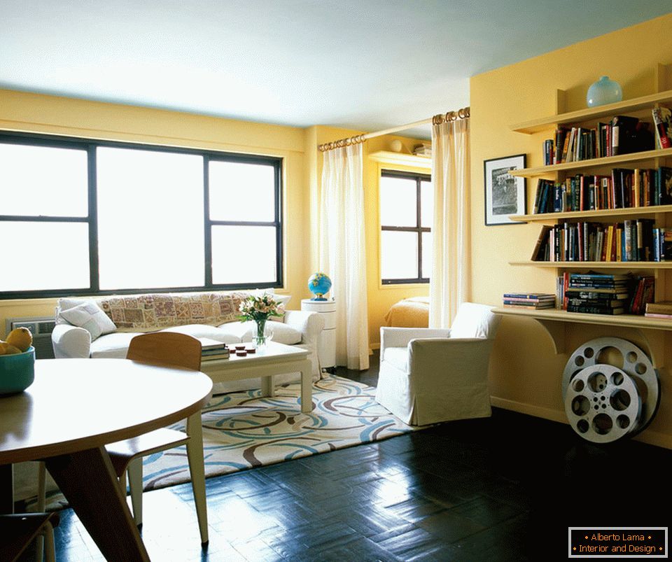 Interiér bytu pre dievča v New Yorku