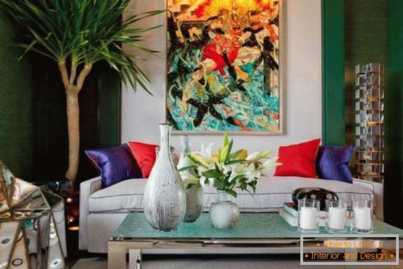 Populárne štýly interiérov v dizajne obývacej izby - foto 2016