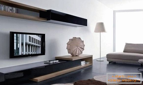 moderné modulárne steny v obývacej izbe, foto 16