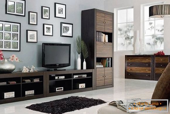 modulový nábytok do obývacej izby v modernom štýle, foto 6