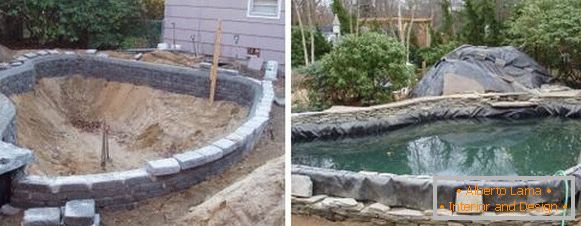 Ako postaviť rybník v krajine s vlastnými rukami - projekty bazénov s fotografiami