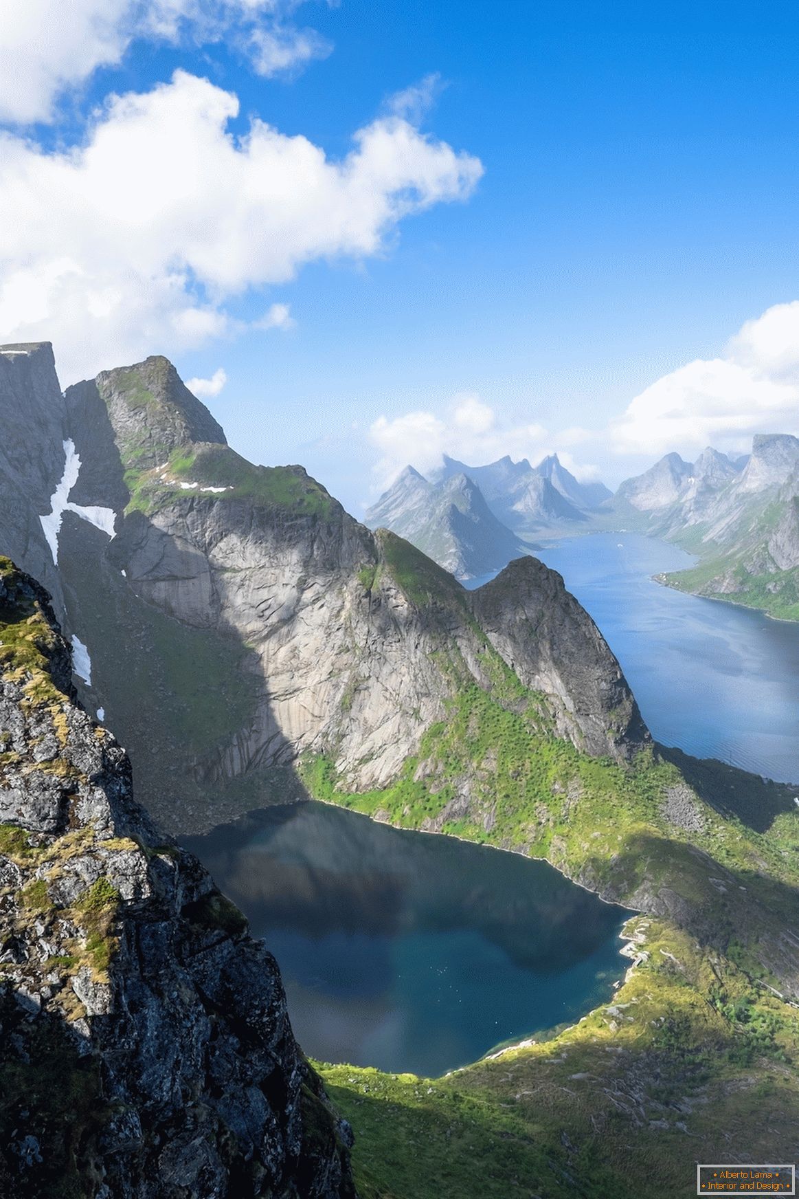 Nórsko z pohľadu z vtáčej perspektívy