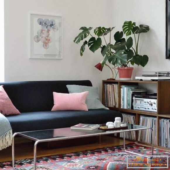 Módne trendy v interiérovom dizajne 2017 - stolík v obývacej izbe