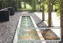 Usporiadanie modernej záhrady с бассейном