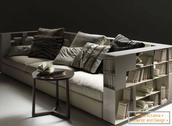 Návrh malého obývacej izby - multifunkčný nábytok