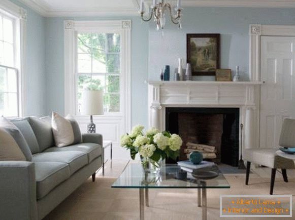 Vytvorenie malej obývačky - vyberte farebnú schému