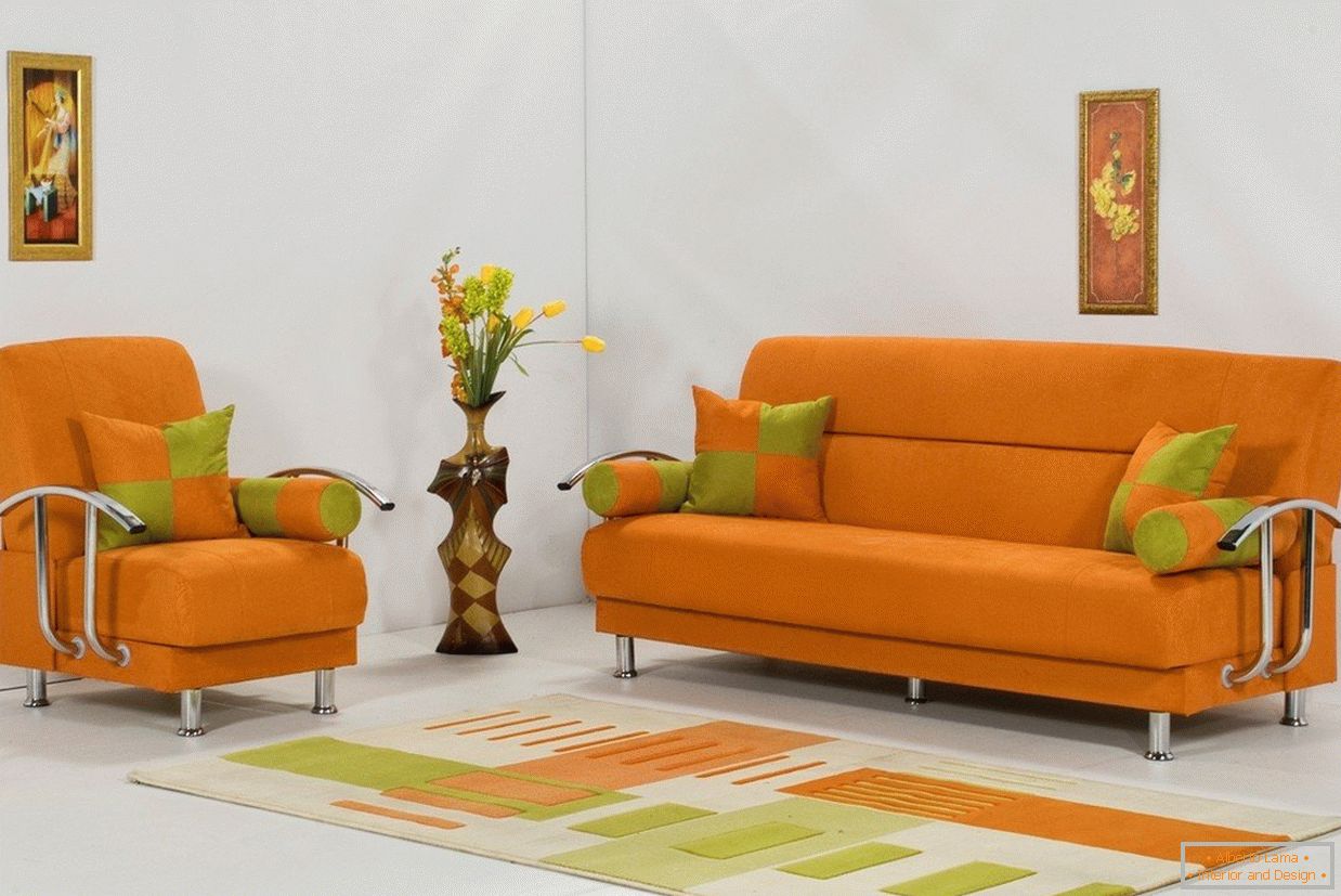Oranžový nábytok