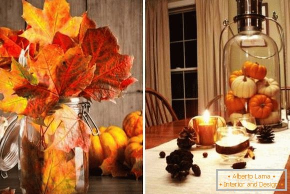 Teplý a romantický jesenný dekor