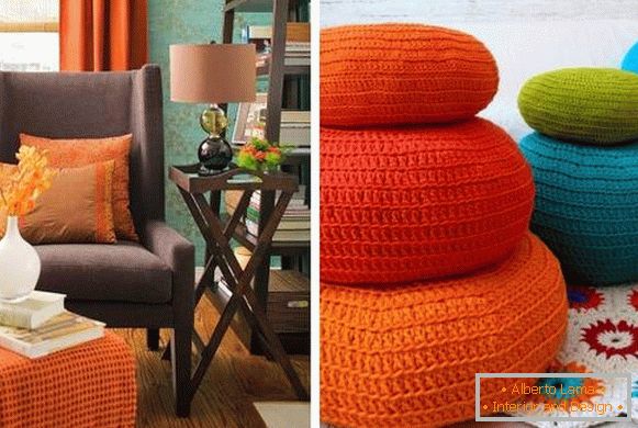 Pliesť a šiť jesenné dekorácie - polstrované stoličky, prikrývky a vankúše