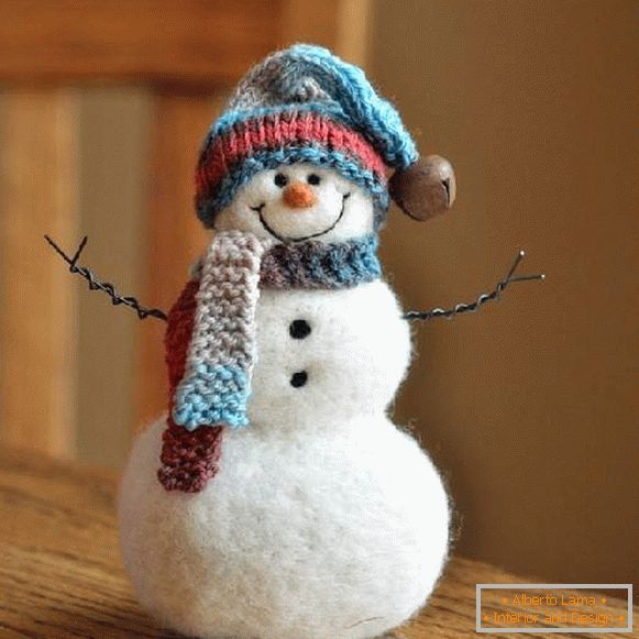 ručne vyrobený snehuliak, foto 29
