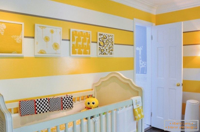 Žltá detská izba