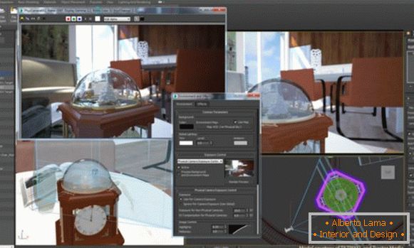 Návrh interiéru v aplikácii Autodesk 3D MAX