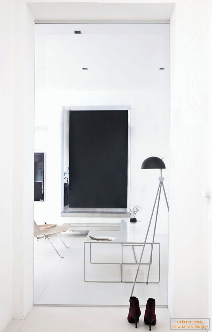 Návrh malého bytu v čiernej a bielej - фото 7