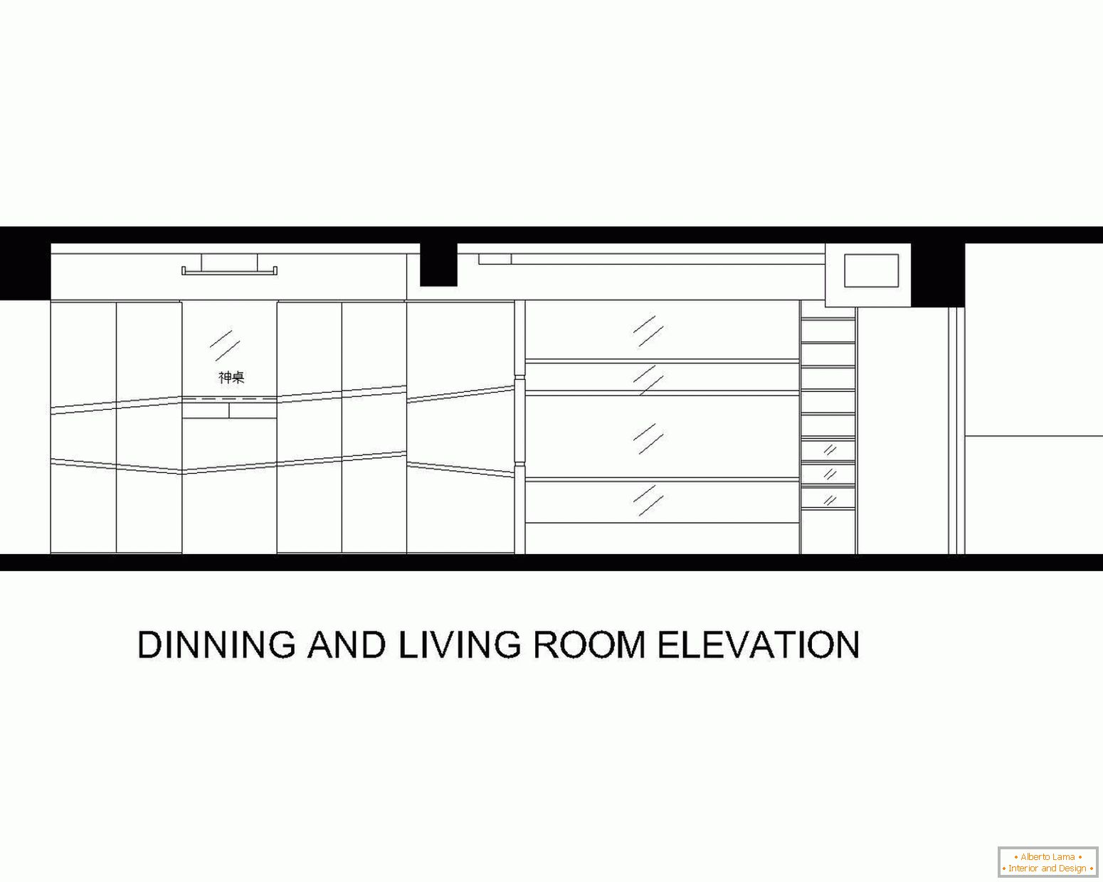 Plán jedálne a obývacej izby