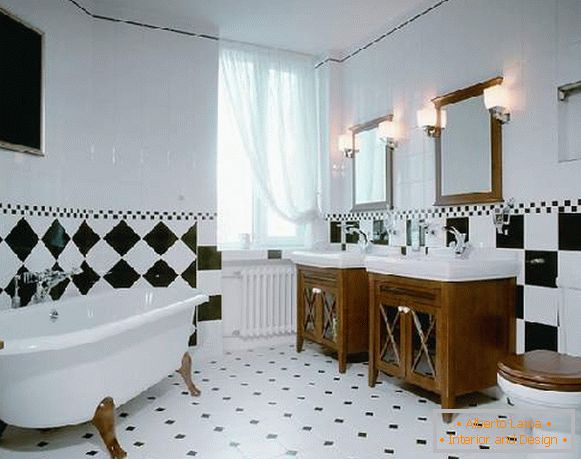 príklady usporiadania dlaždíc v kúpeľni foto, foto 15