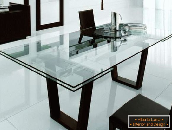 stôl, sklo, sklápanie, foto 39