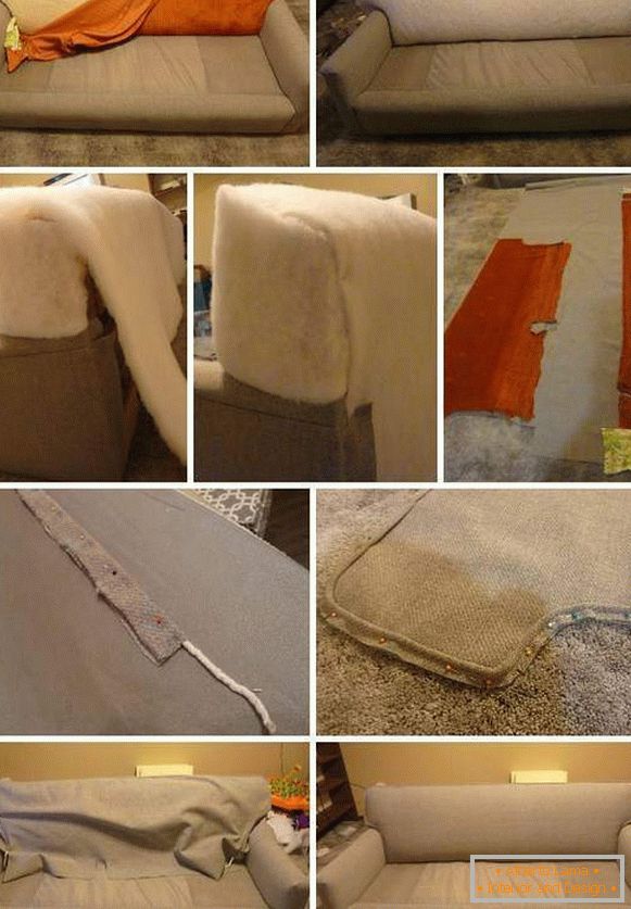 Obnova čalúneného nábytku - nápady na zúženie pohovky