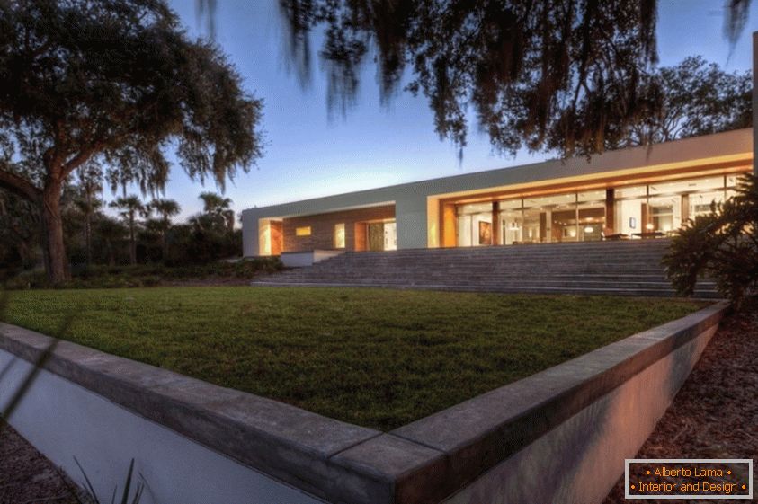Architektúra vidieckeho domu na Floride