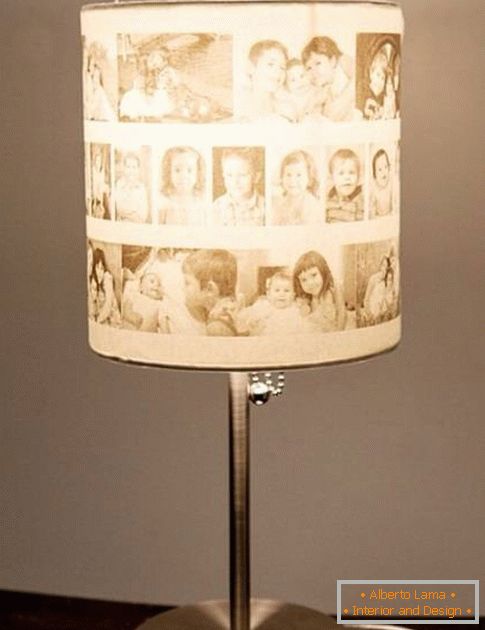 Stolná lampa z fotografií