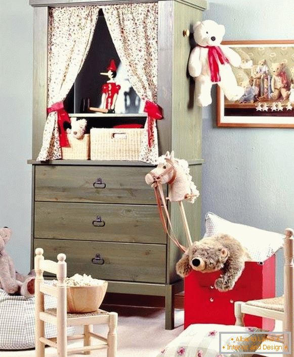 Používanie starého nábytku v detskej izbe