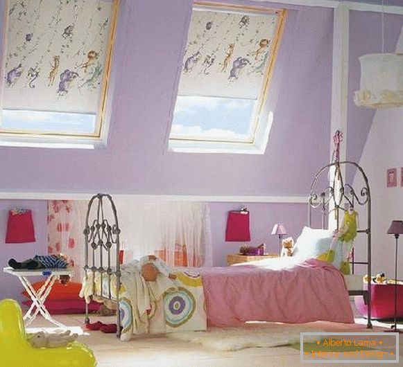 nápady záclony pre dievčatá detskej izby, foto 9