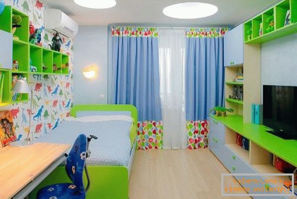 tkaniny na záclony v detskej izbe, foto 13