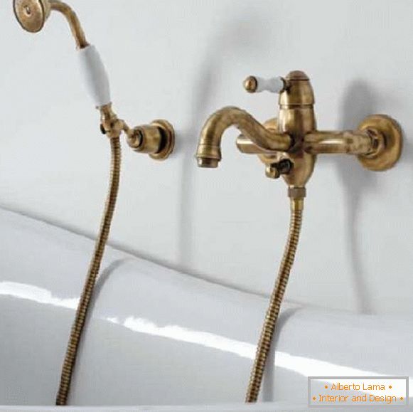 Kúpeľňové armatúry, bronzové, foto 6