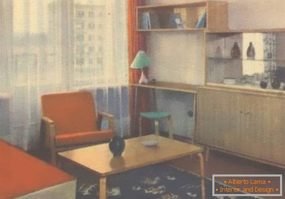 Sovietskeho nábytkuв стиле minimalizmus 50-60-х
