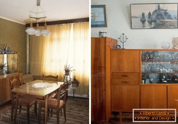 Sovietský nábytok pre obývaciu izbu 50-70