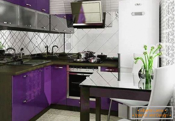 moderná kuchyňa 8 m² designová fotografia, foto 4