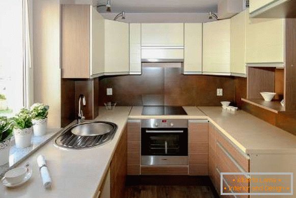 moderná kuchyňa 8 m² designová fotografia, foto 60