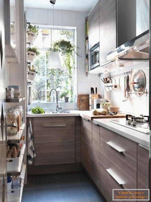 moderný dizajn malej kuchyne, foto 66