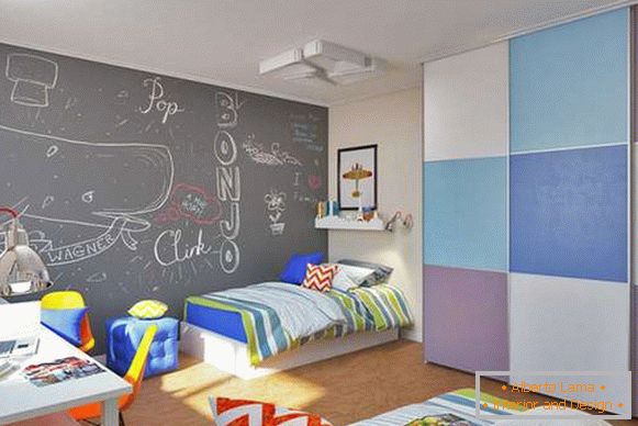 interiér detskej izby pre chlapca vo veku 7 rokov, foto 18
