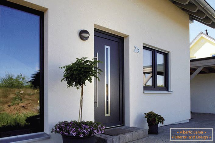 Vstupné kovové dvere v secesnom štýle pre súkromný dom sú funkčným a esteticky atraktívnym riešením.
