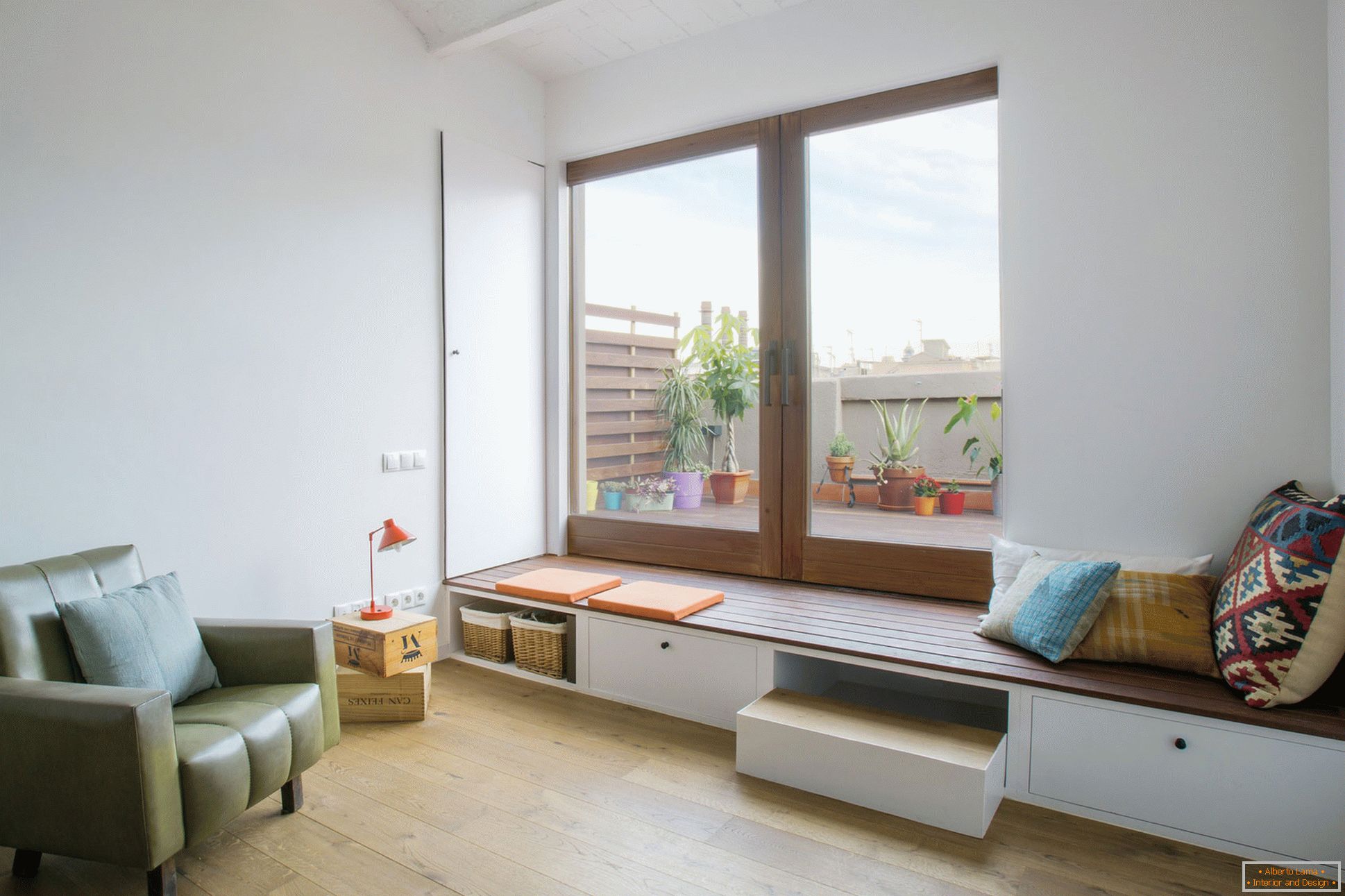 Interiér malého bytu v Barcelone