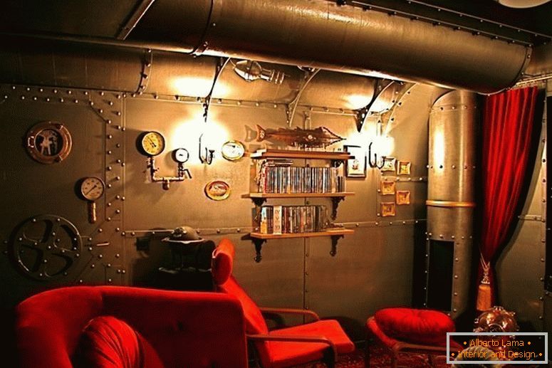Steampunk interiér