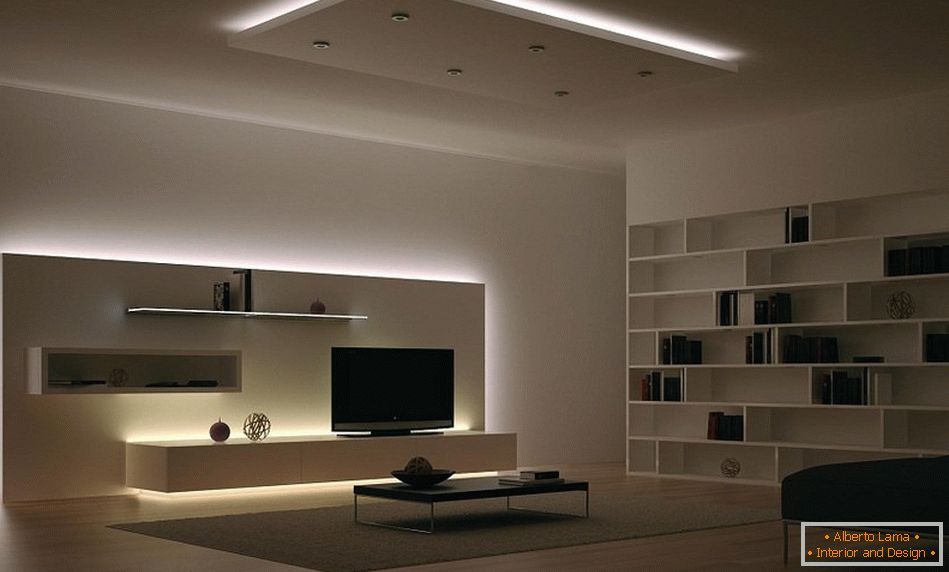 Podsvietenie LED v interiéri
