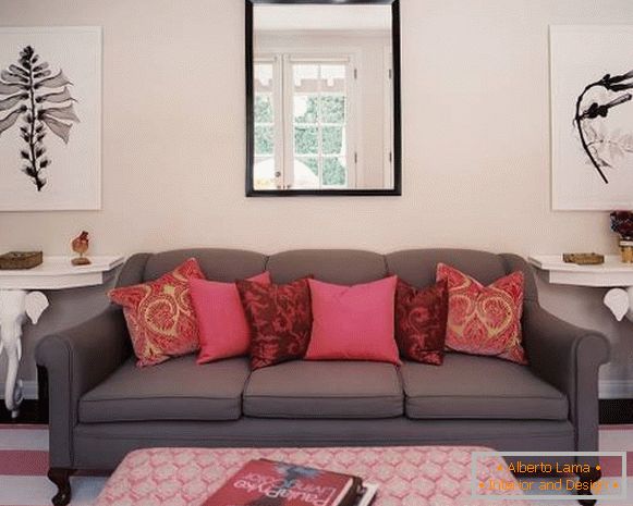 symetrický dizajn-obývacia izba