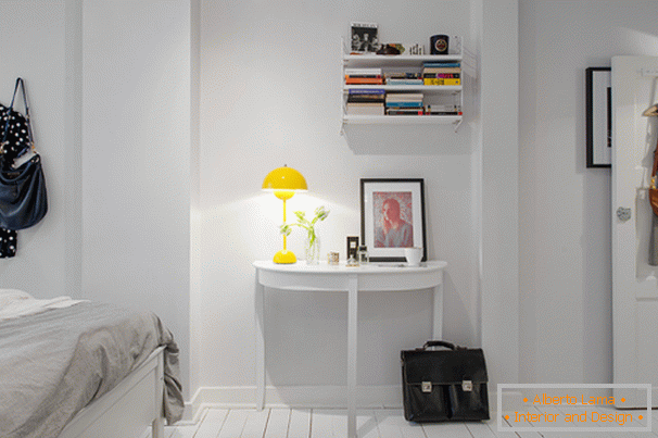 Interiér malého bytu v škandinávskom štýle
